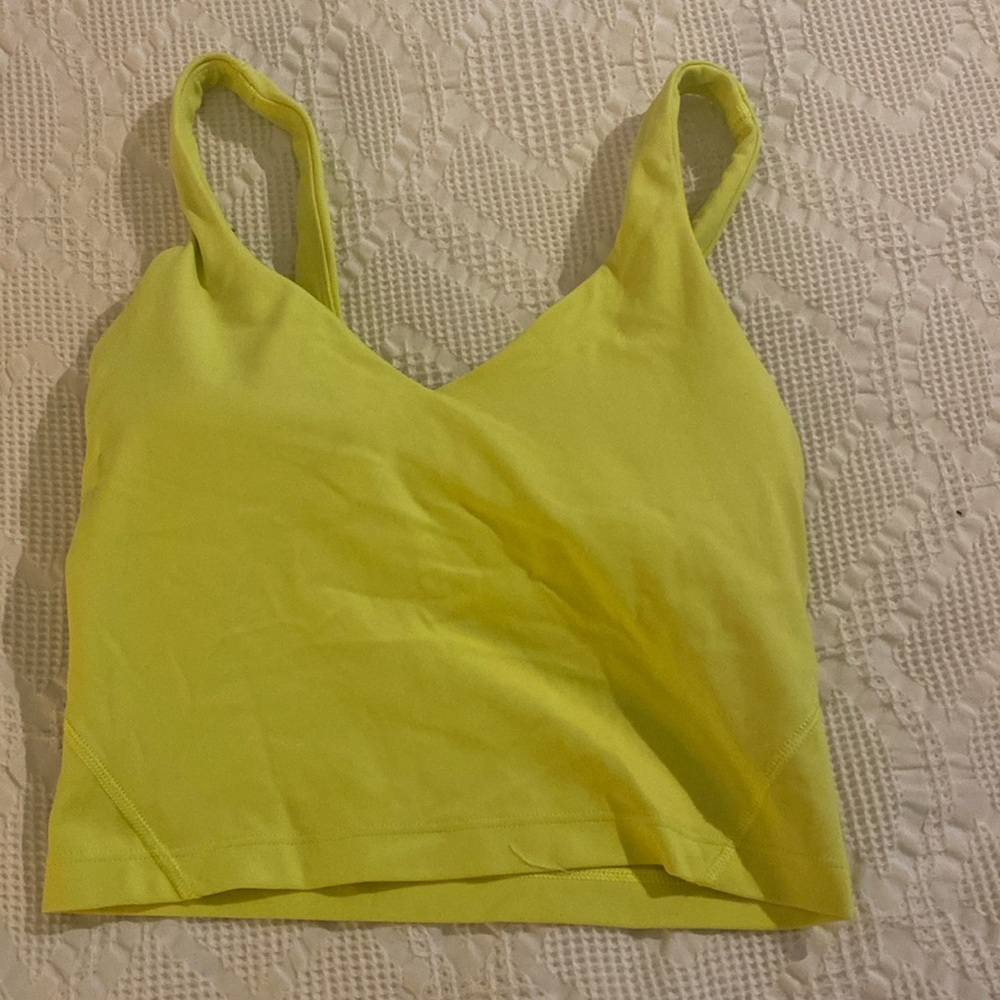 Bright yellow size 2, Lululemon top